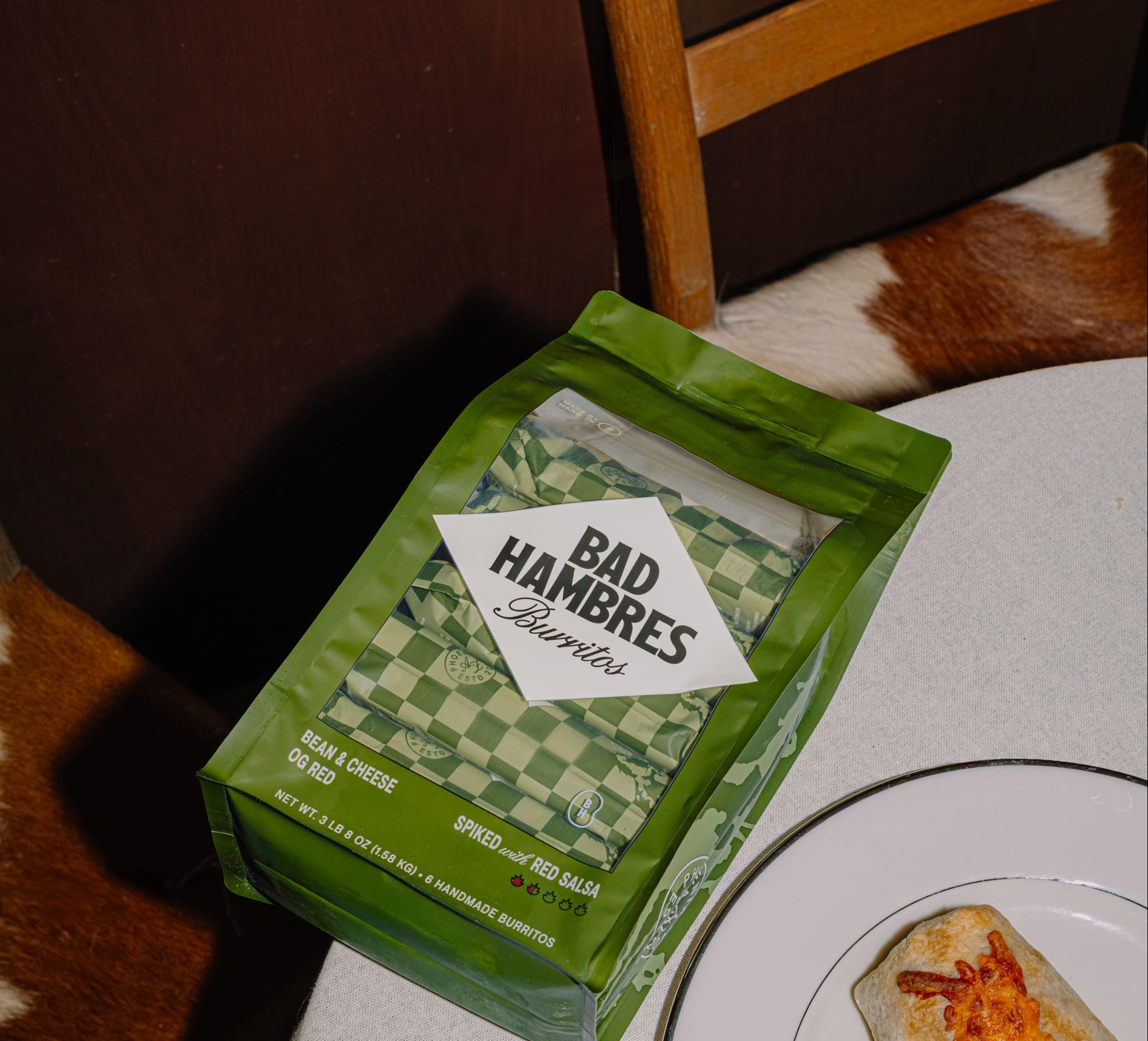 Notoriously good frozen
<br>bean & cheese burritos