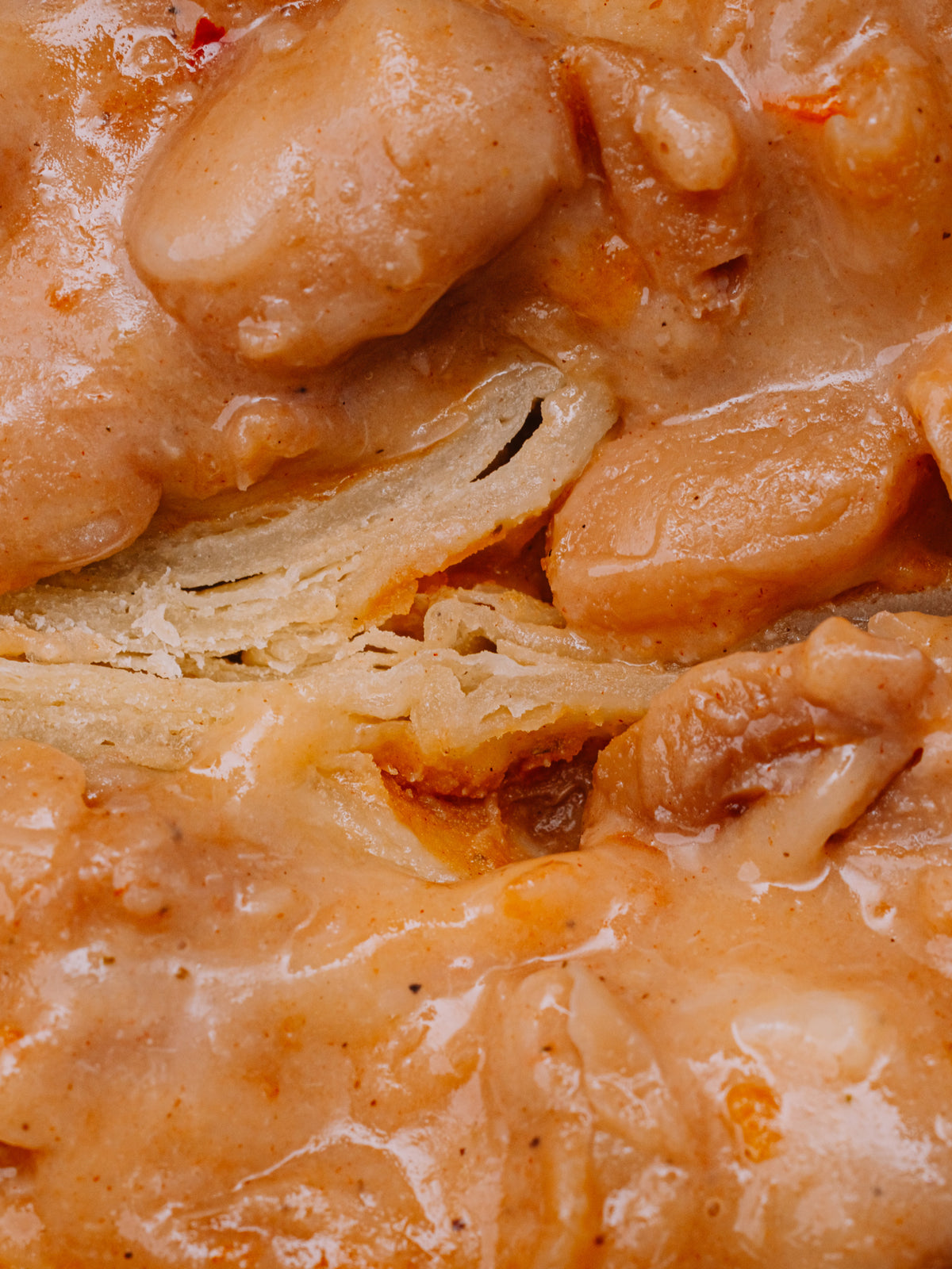Close up image of the insides of a Bad Hambres burrito