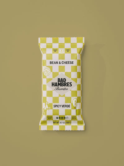 Spicy Verde Frozen Bean and Cheese Burrito